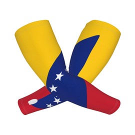 YSBYEIU Cute Venezuela Flag Cooling Arm Sleeves Sun Protection Unisex for Sports, Camping, Cycling, Hiking, Travel