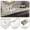24 Inch Rectangular Undermount Bathroom Sink, Los Flexi 24" x