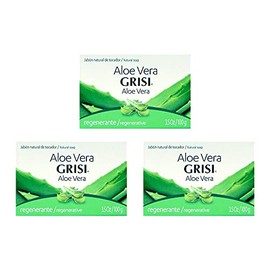 Grisi Aloe Vera Hydrating Soap Bar 3.5 Oz (Pack of 3)