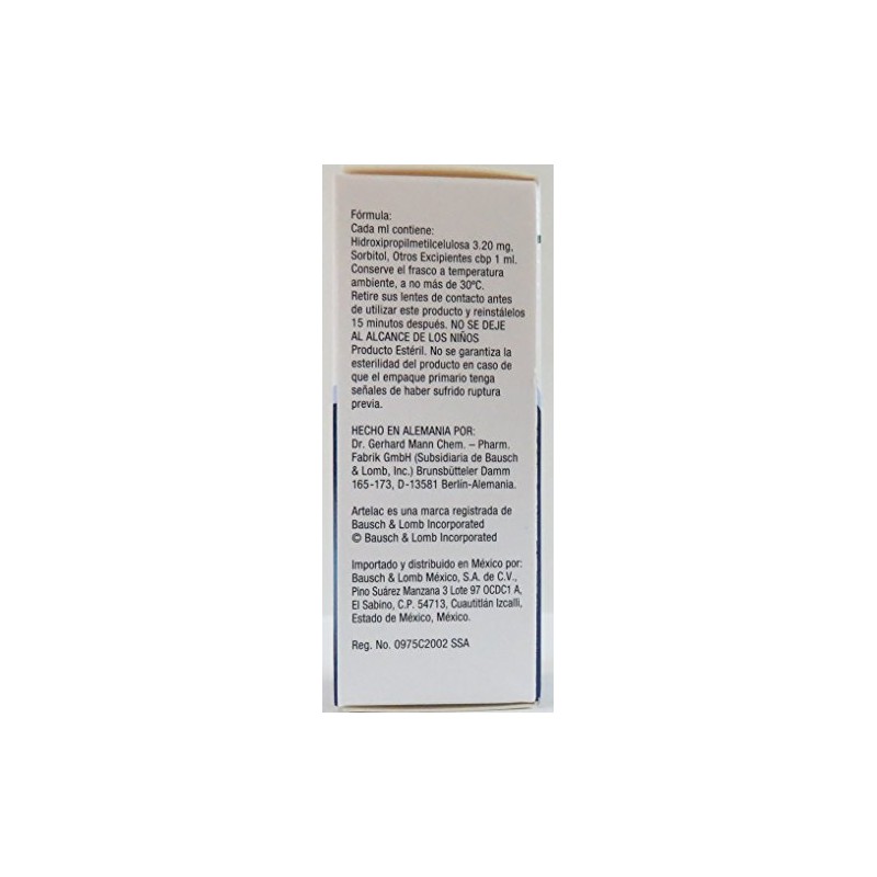 Artelac Artelac 3.20mg Gts 10ml, Pack of 1