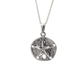 apop nyc 925 Sterling Silver Sand Dollar Necklace 20 inch [Jewelry]