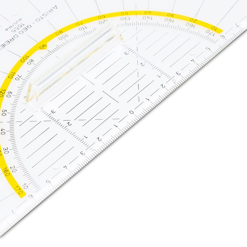 Aristo AR18032B Set Square AR1555/2 with Geocover Protective Case (Hypotenuse