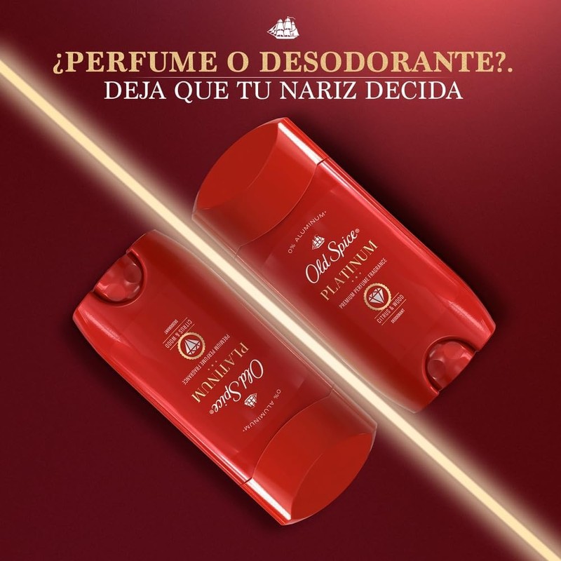 Old Spice Barra Desodorante Premium Platinum De 85 g