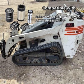 FLTRUCKTOP Maintenance Filter Kit Compatible with Bobcat Mini Track Loader MT52 MT55 MT85 MT100 Replace 6687262 6687263 6677652 6671057 6667352