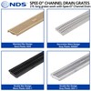 NDS 244 Spee-D Channel Drain Grate, Plastic, 4-1/8-Inch wide X
