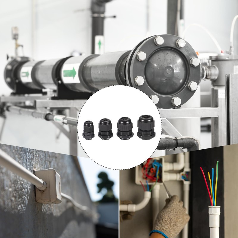 MECCANIXITY 20 Pcs Cable Gland Kit PG7 PG9 PG11 PG13.5