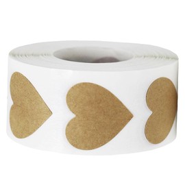 BRIOTA 500 Stück Herz Sticker Aufklebe Bunte Sticker Selbstklebende Stickers Liebe Belohnungssticker Herz Aufkleber für Muttertag, Valentinstag, Umschläge, Hochzeit, Basteln, Scrapbooking, Geschenk