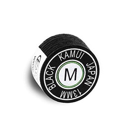 Kamui Black Laminated Pool Billiard Cue Tip - 1 Pc (Medium, 125 Mm)