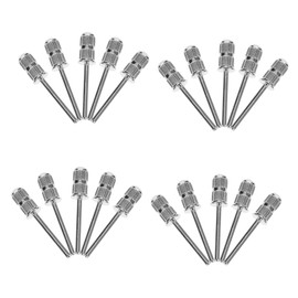 TOVINANNA 20pcs 2.35mm Metal Nail Drill Bits Fine Grit Sanding Bands for Manicure Pedicure Compatible Electric Nail Drill Tools