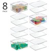 mDesign Plastic Playroom and Gaming Storage Organizer Box Containers with