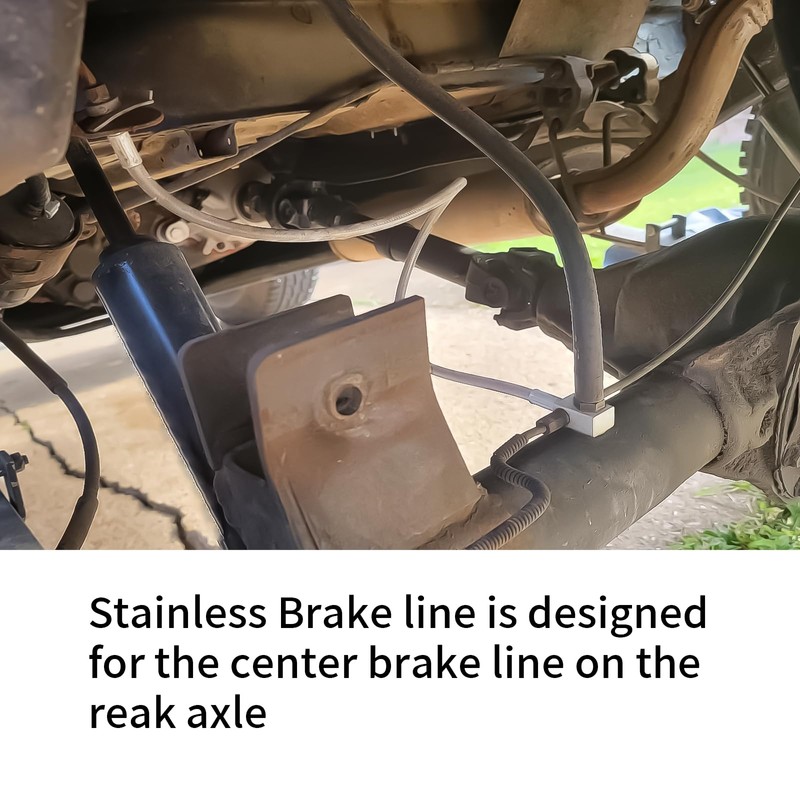 MuRealy 89715 Extended Brake Lines Kit - Stainless Steel Braided