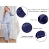 Womens Satin Pajamas Set 2Pcs Silk Pajama Long Sets XS-3XL
