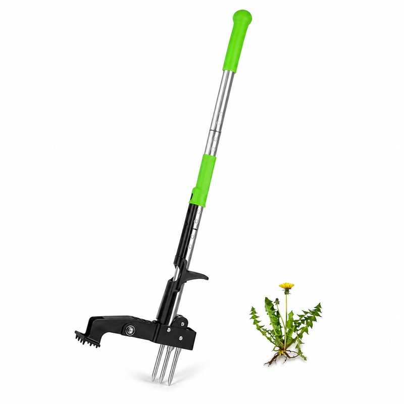 4-Claw Stand-Up Weed Puller for Lawn Care – 39" Long