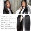 Glowig U Part Human Hair Wig Straight for Women Brazilian