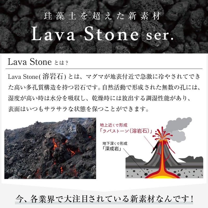AND NEE (&NE) Lava Stone Coaster Cloud LavaStone White 1