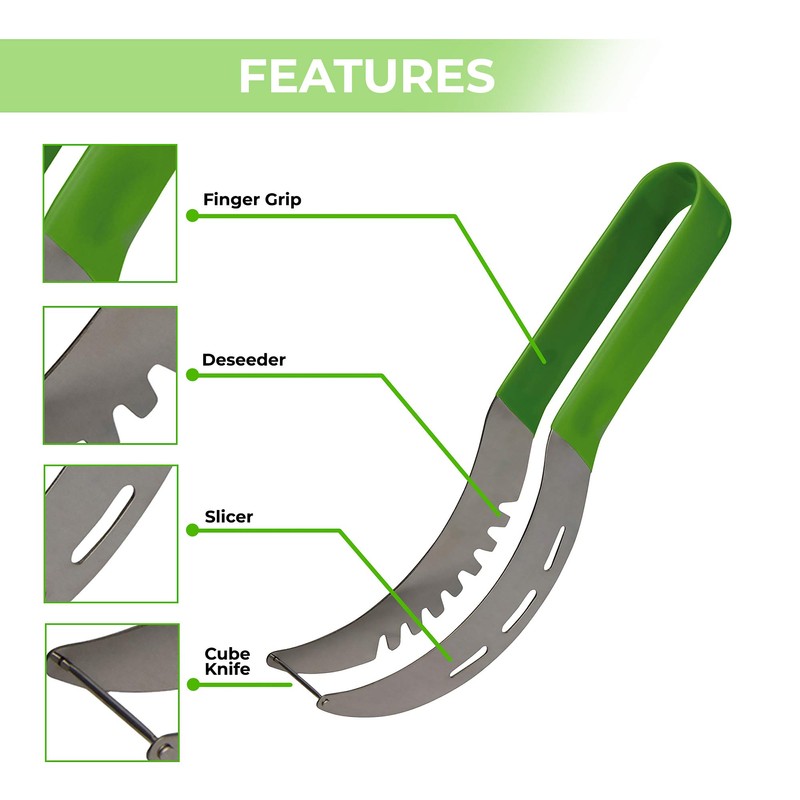 Watermelon Slicer – Premium Watermelon Cutter Kitchen Tools – Ultra-Sharp