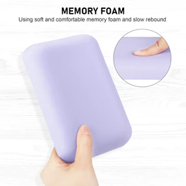 Leolee Elbow Rest Pads for Desk, Purple Ergonomic Wrist Rest Pad Arm Rest Pads with Memory Foam & Non-Slip Base, Armrest Cushion Support Pad Relieve Elbow and Wrist Pain for Computer, Office, 2 Packs