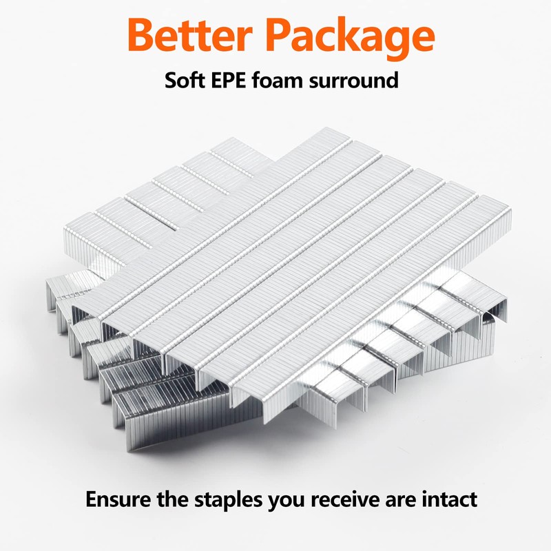 SITLDY Heavy Duty T50 Staples 1300-Count 3 Sizes Includes: 5/16"-500,