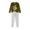 Vertbaudet Vertbaudet Boys 2 Pack Dinosaur Velvet Pyjamas, Set Green