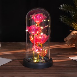LIAN Rose Flower Gifts for Women, Forever Rose Flower Lamp, Mothers Day Flowers Gifts for Mom, Birthday Gifts Women, Rose Gifts. Gift for Valentine's Day, Mother's Day, Christmas,Anniversary,Birthday