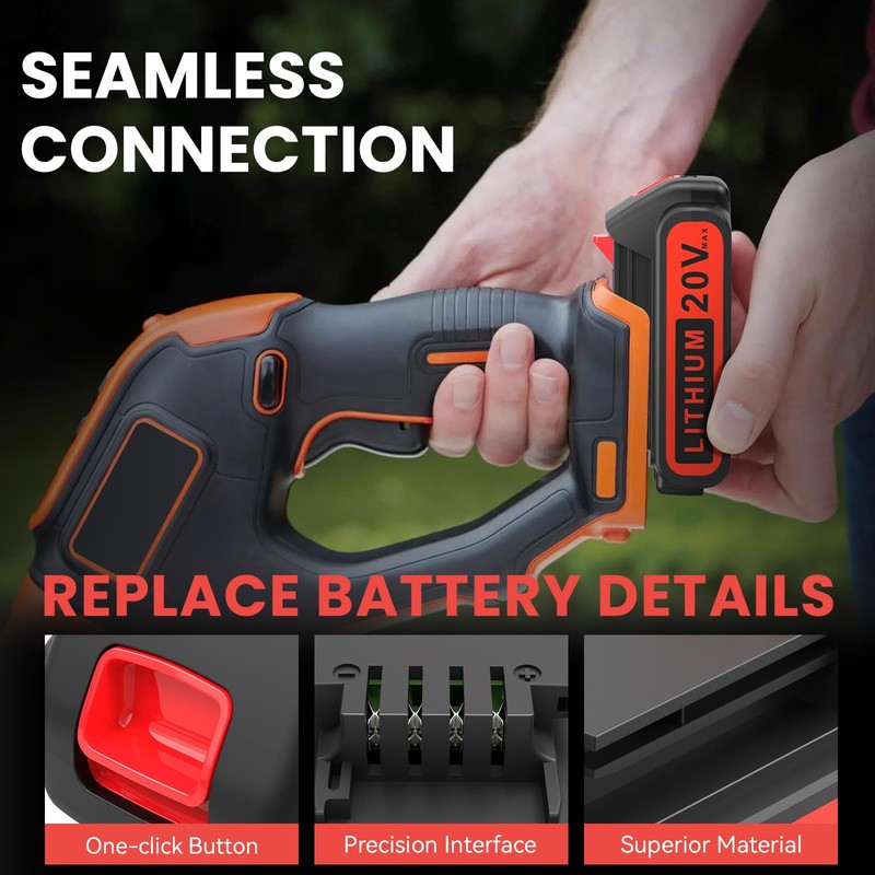 Djsanu 20 Volt 3500mAh Battery Compatible with Black & Decker
