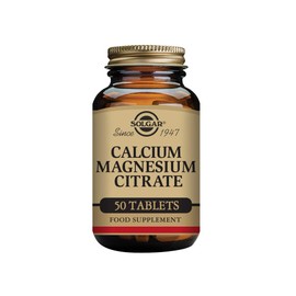 Solgar Calcium Magnesium Citrate Tablets - Pack of 50 - Supports Muscle and Nervous System - For Energy Release and Reduces Tiredness - Vegan, Gluten Free and Kosher