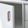 MFYS 6 Pack Walnut Wood Drawer Pulls Handes Rustic Cabinet