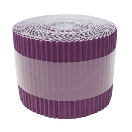 Bright Ideas Corrugated Border Roll for School Displays, Violet, 10cm x 7.5m. BI7896.