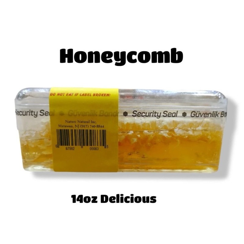 NATURZ BEEZ RAW HONEY COMB 14oz 400g 100% PURE NATURAL