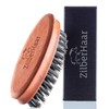 ZilberHaar Pocket Mustache and Beard Brush - Stiff Boar Bristles