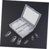 140Pcs Large Curved Fake Nail Tips with Scale for Rapid
