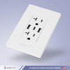 BASEPORT Premium Wall Outlet with USB Ports - Duplex 125V