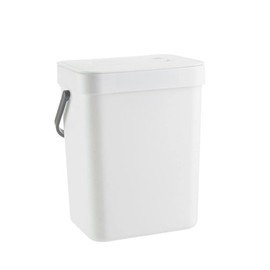 Small Kitchen Compost Bin 3L Kitchen Waste Bin Household Countertop Container with Lid for Rubbish Composter (C)