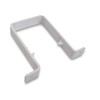 Rainwater Pipe/Downpipe Brackets - White Square Pipe Clips - Pack