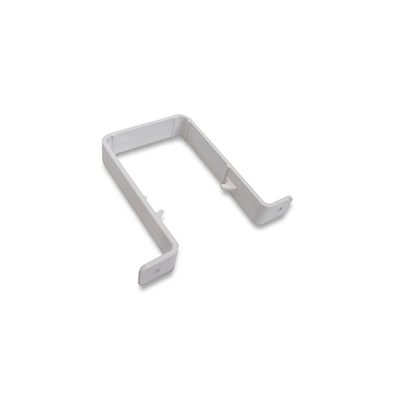 Rainwater Pipe/Downpipe Brackets - White Square Pipe Clips - Pack