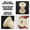 20 Pieces of Retro Wooden Spools, Creative Wooden Toys, Children's