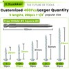 K Kwokker 460Pcs Pocket Hole Screws, 1" 1-1/4" 1-1/2" 2"