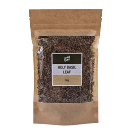 Lowhill Valley Holy Basil Leaf - Ocimum sanctum/tenuiflorum – Handpicked – No Additives or Preservatives – Responsibly Sourced – 100% Pure – 50g