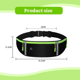 YANINEE 2 PCS Wasserabweisende Lauftasche Jogging Handy, Laufgurt Joggen, Running Belt mit Verstellbarem Gummiband