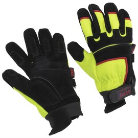 askö THL Split Rescue EN 388 EN 407 CAT II Gloves Size 9 Neon Yellow