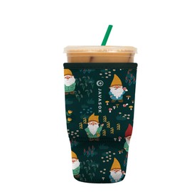 Sok It Java Sok Iced Coffee & Cold Soda Insulated Neoprene Cup Sleeve (Rollin' with my Gnomies, Large: 30-32oz)