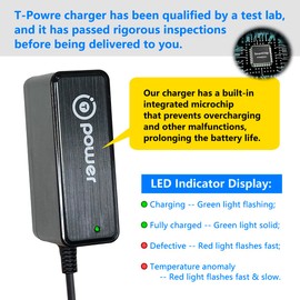T POWER 26.5V Charger for Inse N6 N6S N5 N5S V70 & Deik ZB1516 VC-1518-US MT-1206 MT-1616 Cordless Vacuum Cleaner YLJXA-T260040 Ac Dc Adapter Class 2 Power Supply