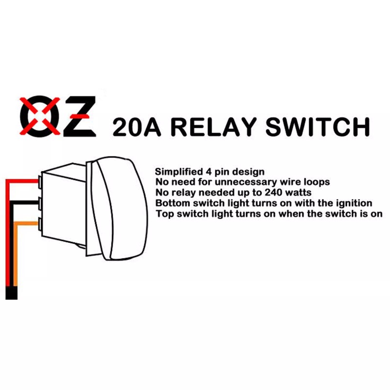 OZ-USA Pulse Busbar Plug Wire Harness Kit Red Rocker for