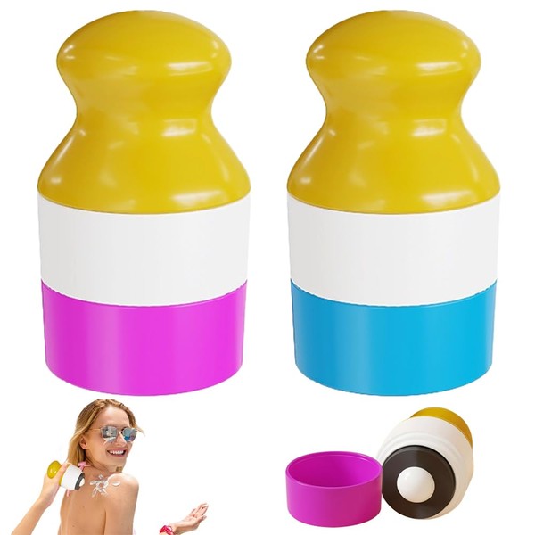 HIULLEN Sonnencreme Applikator Kind Nachfüllbar, 2 Stück Sunscreen Applicator, Suncreen