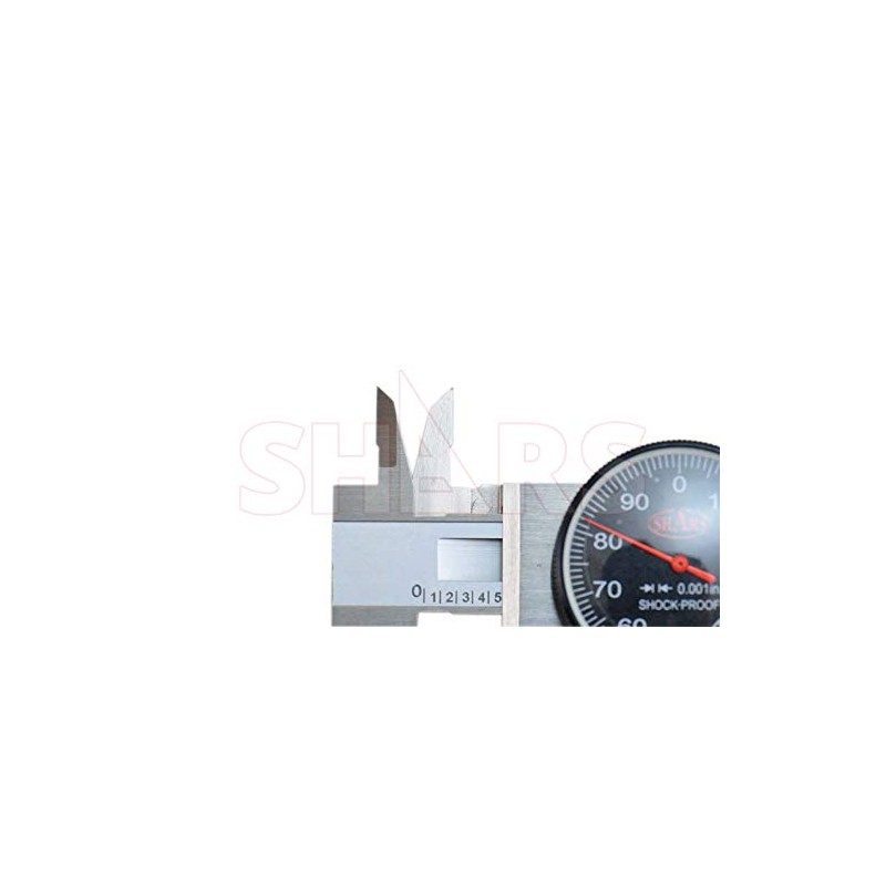 Shars 0-6" Precision Stainless Steel Shock Proof Dial Caliper .001"