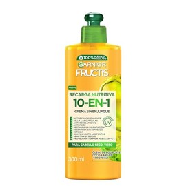 Garnier, Fructis Crema Para Peinar 10 En 1 Recarga Nutritiva, 300Ml