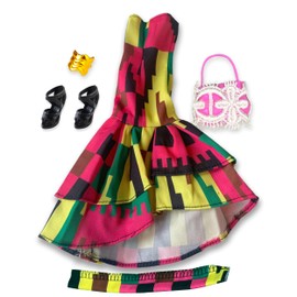 Koolorez Maribel Black Doll Outfit - Complete Baby Doll Clothes and Accessories - Lovely Baby Doll Outfits for Celebrating Diversity - Babydoll Clothes and Baby Doll Clothing for Inclusive Play
