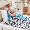 yescool Weighted Blanket 10 Pounds Cooling Weighted Lap Blanket, Cow
