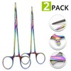 Cynamed Set of 2 Artzone Multi Color Hemostat Forceps with