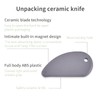 Ceramic Safety Cutter, 3 Pieces Portable Box Opener With Keychain